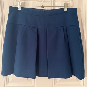 J. Crew A-Line Skirt in Deep Teal Blue